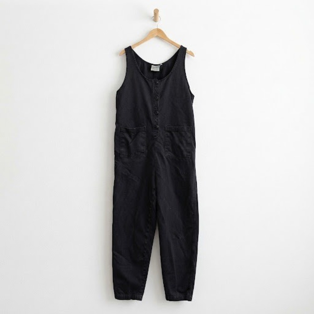 Jungmaven Gorpcore Outdoor Eco Black Hemp Cotton Jumpsuit XL Natural Overalls